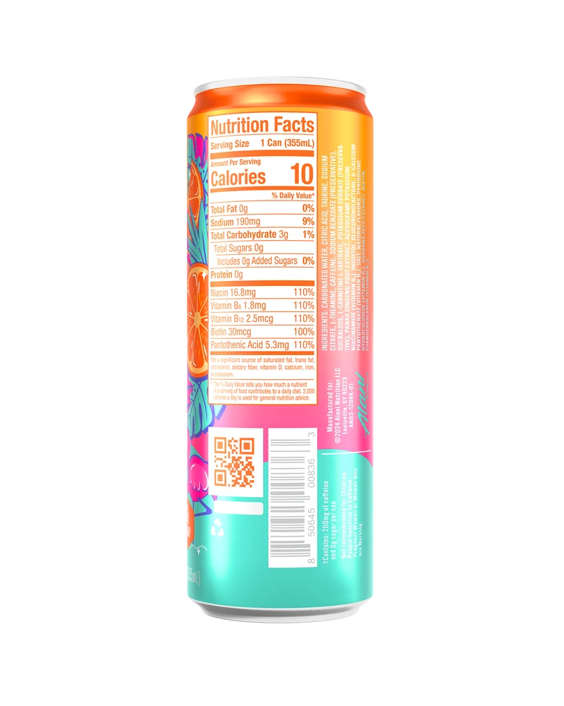 Alani  Orange Kiss Mini Energy Drink 355ml