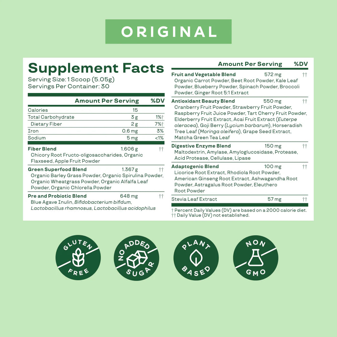 Bloom Nutrition Greens & Superfoods™ Original (151g)