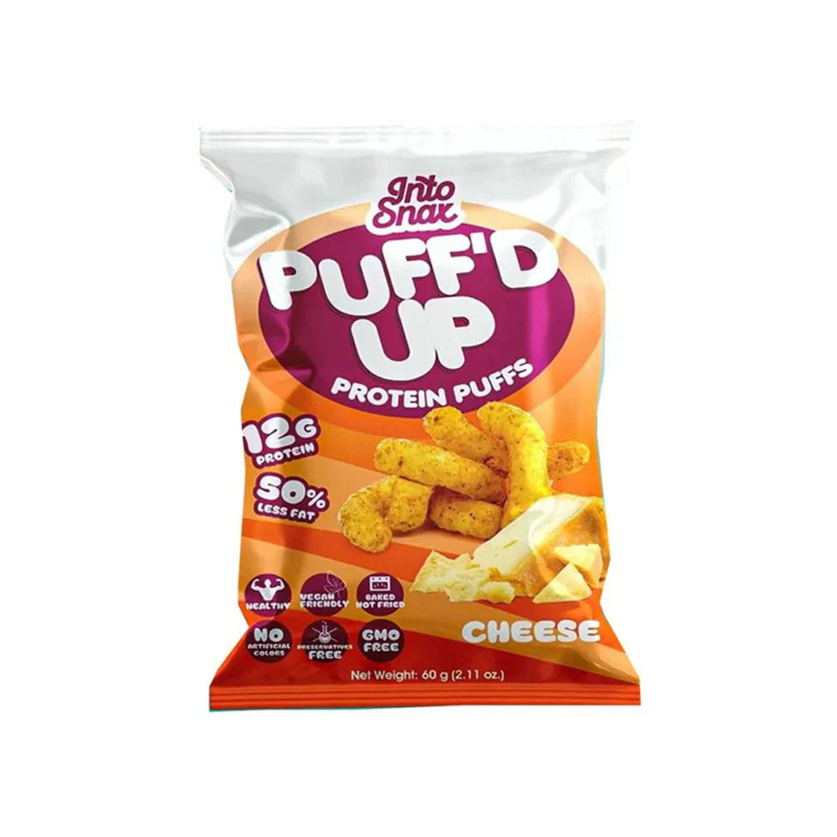 Into Snax Puffed Up Protein Puffs 60g
