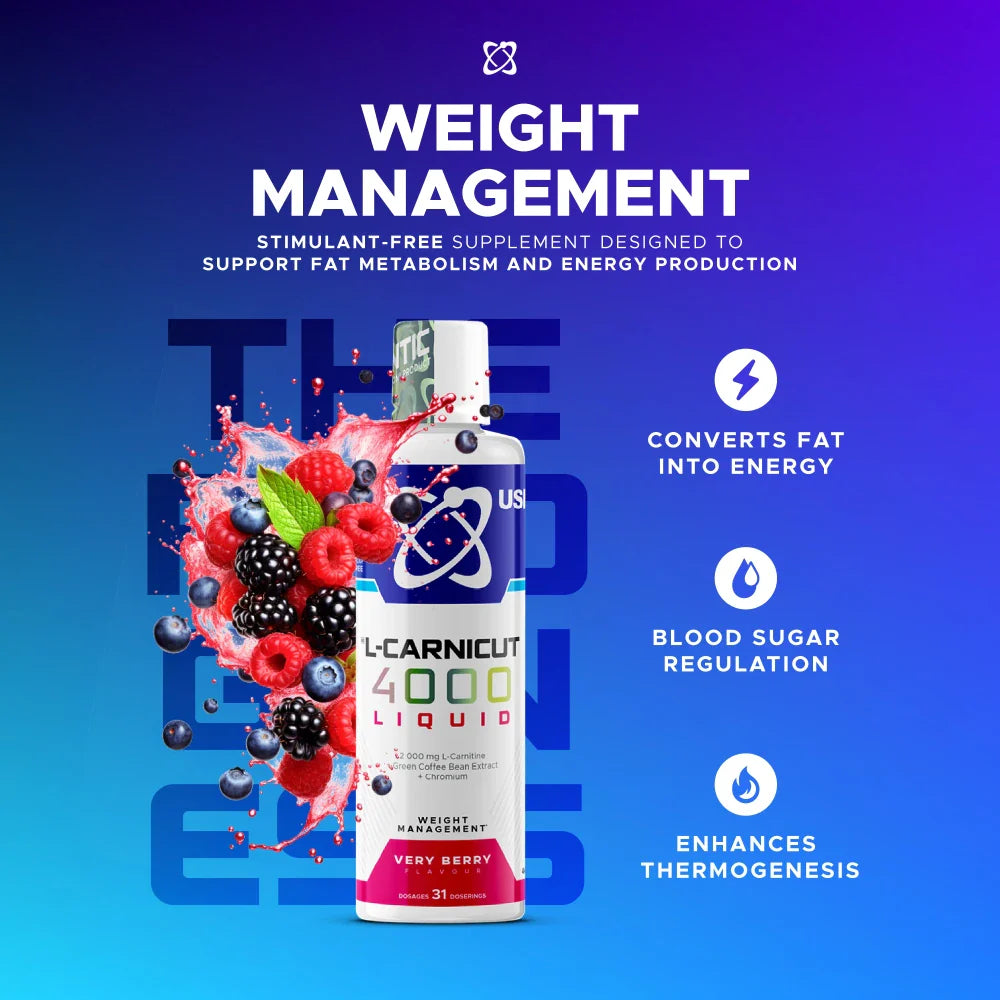 USN L Carnicut 4000 Liquid Very Berry Flavor 465 ML