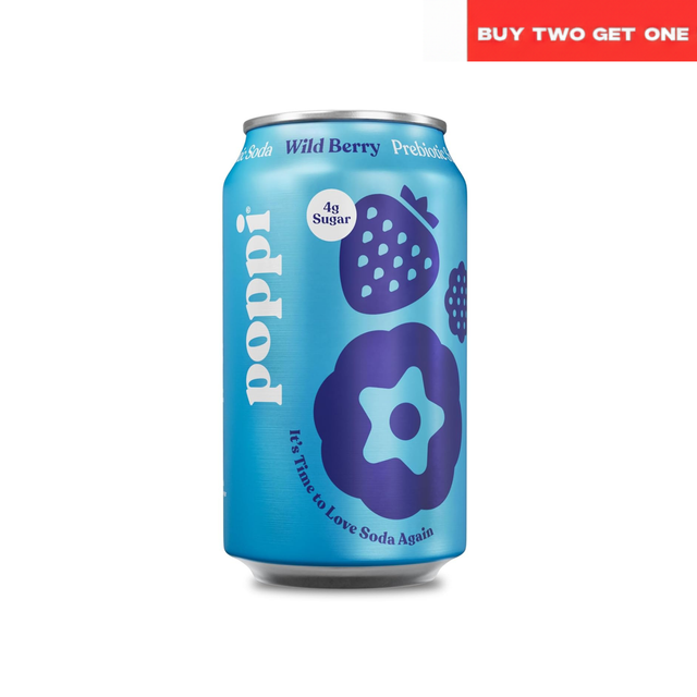 Poppi Wild Berry Prebiotic Soda (355ml) Ramadan deal - Klouds