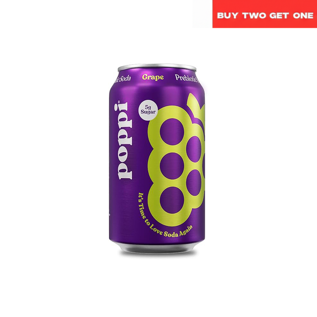 Poppi Grape Prebiotic Soda (355ml) Ramadan Deal - Klouds