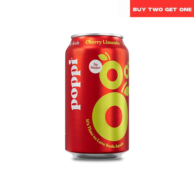 Poppi Cherry Limeade Prebiotic Soda (355ml) Ramadan Deal - Klouds
