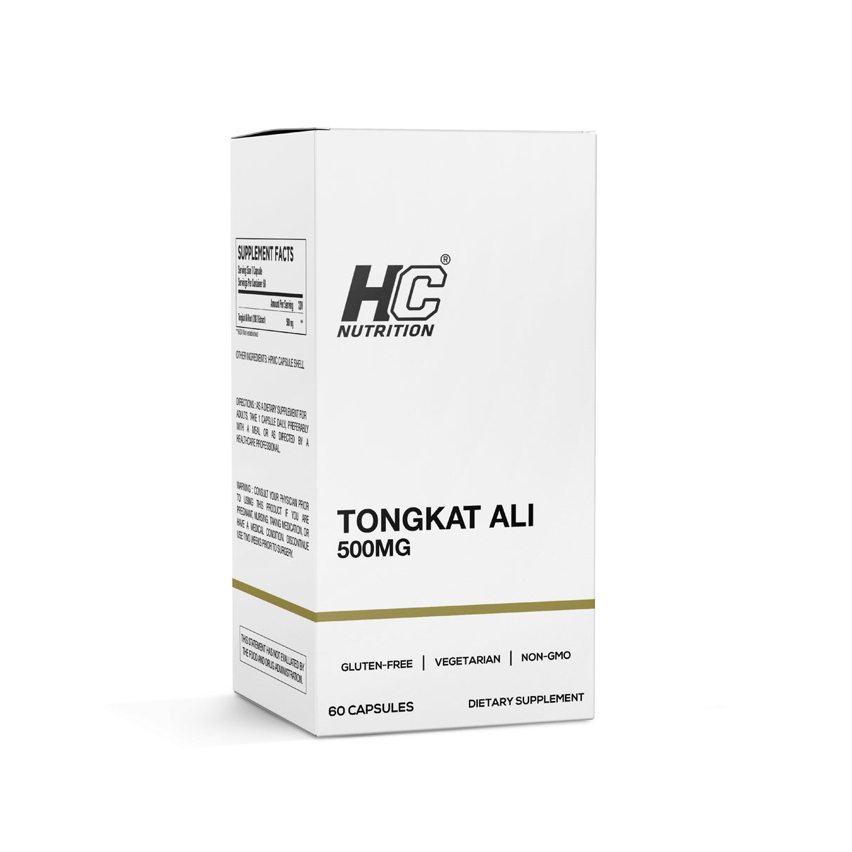 HC Nutrition Tongkat Ali 500mg 60 Capsules