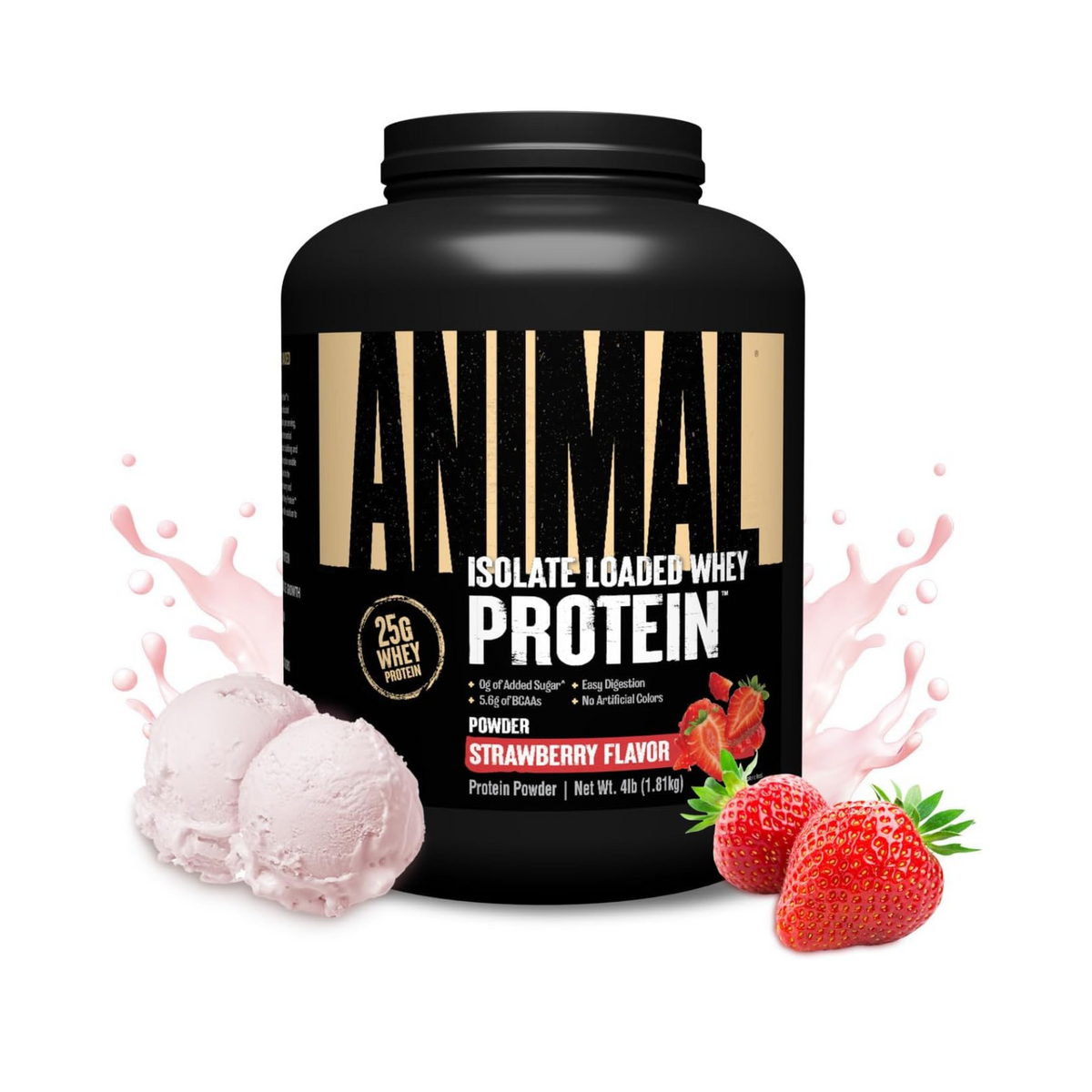 UN Animal 100% Isolate loaded Whey 4 lbs.