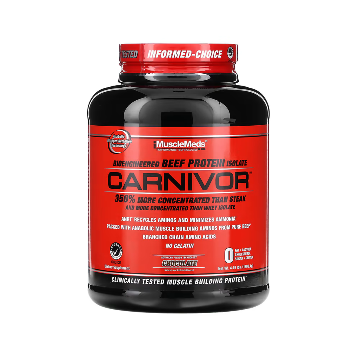 MuscleMeds Carnivor Bioengineered Beef Protein Isolate 1.9 kg