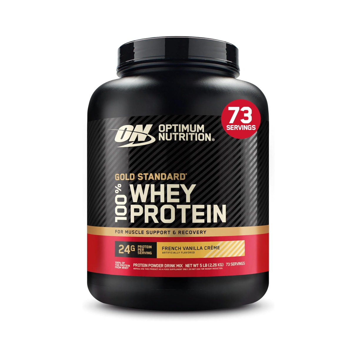 Optimum Nutrition (ON) Gold Standard 100% Whey Protein Powder 5lb