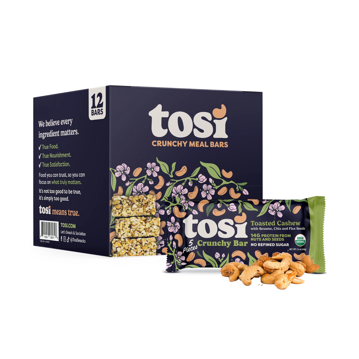 Tosi Crunchy Protein Bar 68g