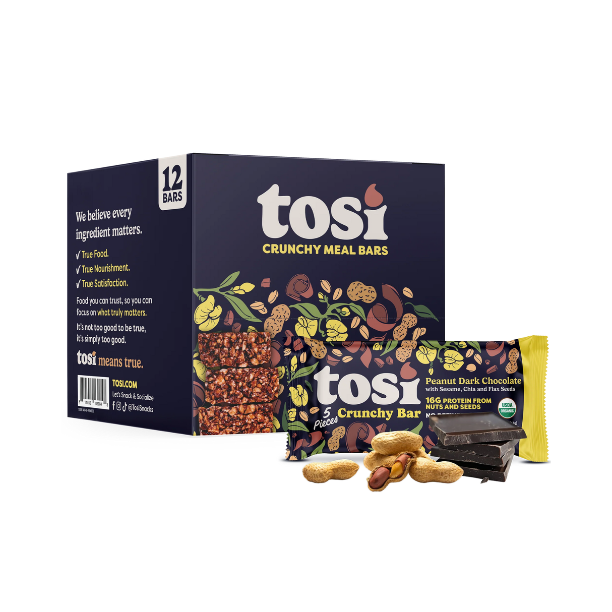 Tosi Crunchy Protein Bar 68g