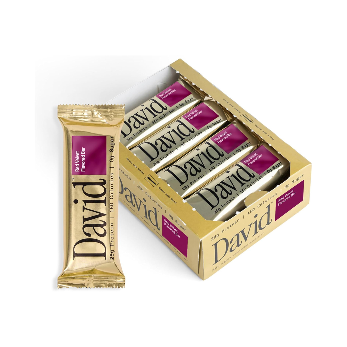 David High Protein Bars No Sugar 28 g Protein Box of 12