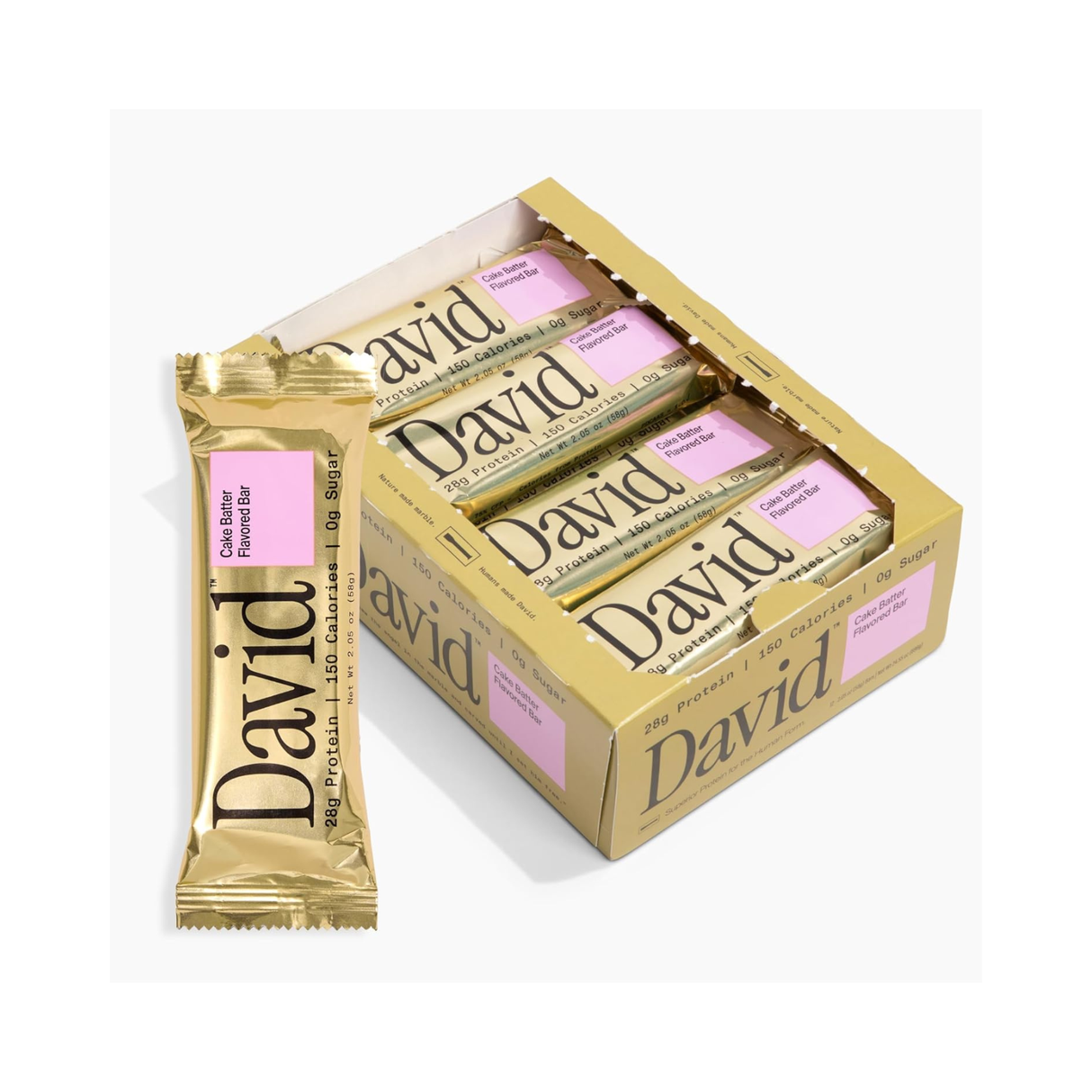 David High Protein Bars No Sugar 28 g Protein Box of 12