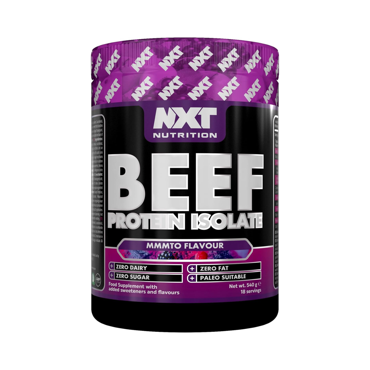 NXT Beef Protein Isolate High Protein Dairy Free Formula 540g