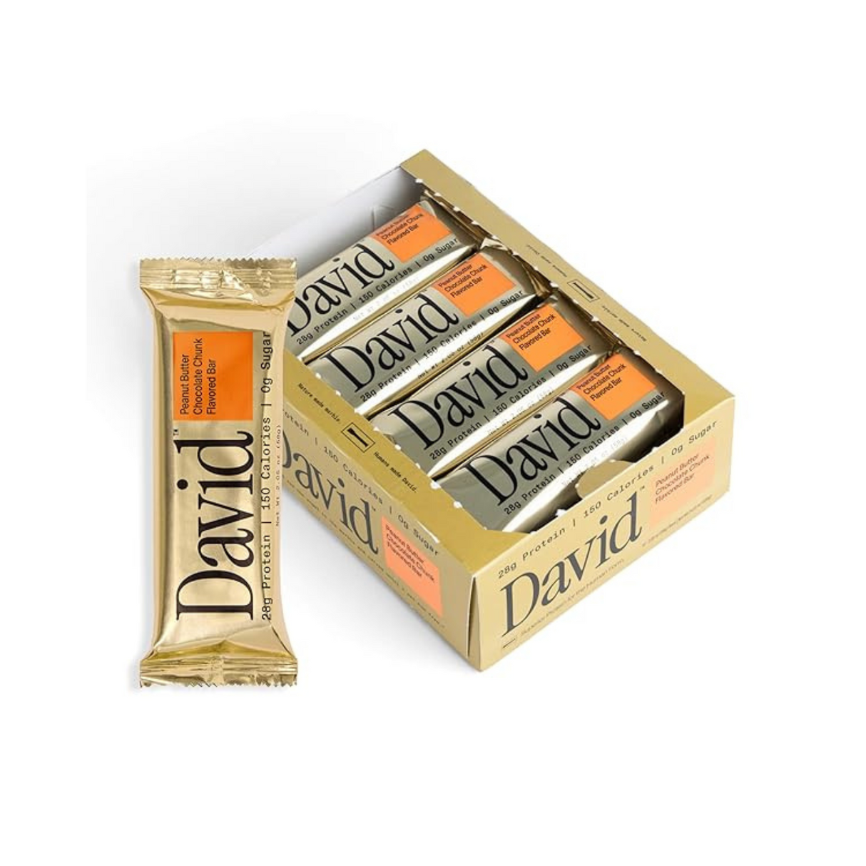 David High Protein Bars No Sugar 28 g Protein Box of 12