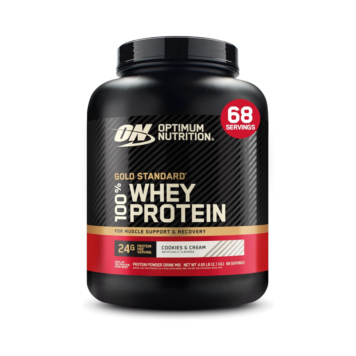 Optimum Nutrition (ON) Gold Standard 100% Whey Protein Powder 5lb