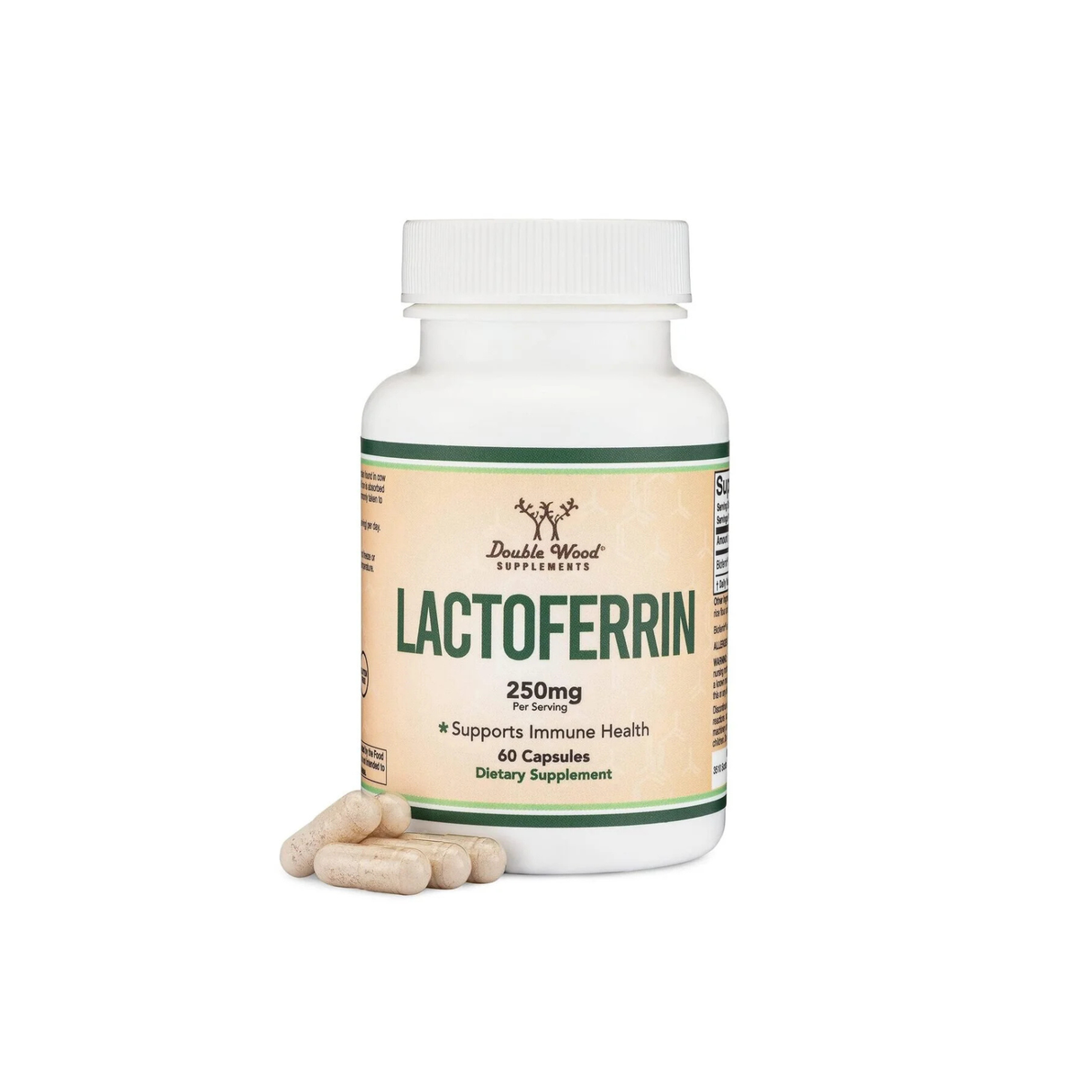 Double Wood Supplements Lactoferrin 250 mg