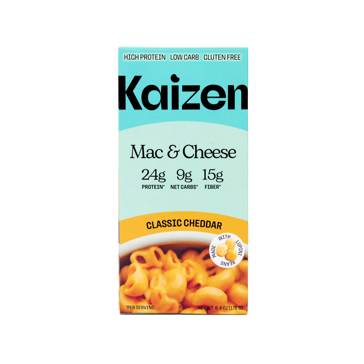 Kaizen Low Carb High Protein Pasta MAC & Cheese Classic Cheddar 178g