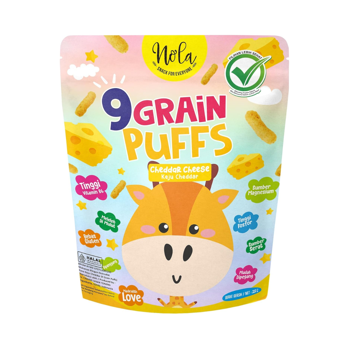 Nola Snack For Everyone 9 Grain Puffs 25G