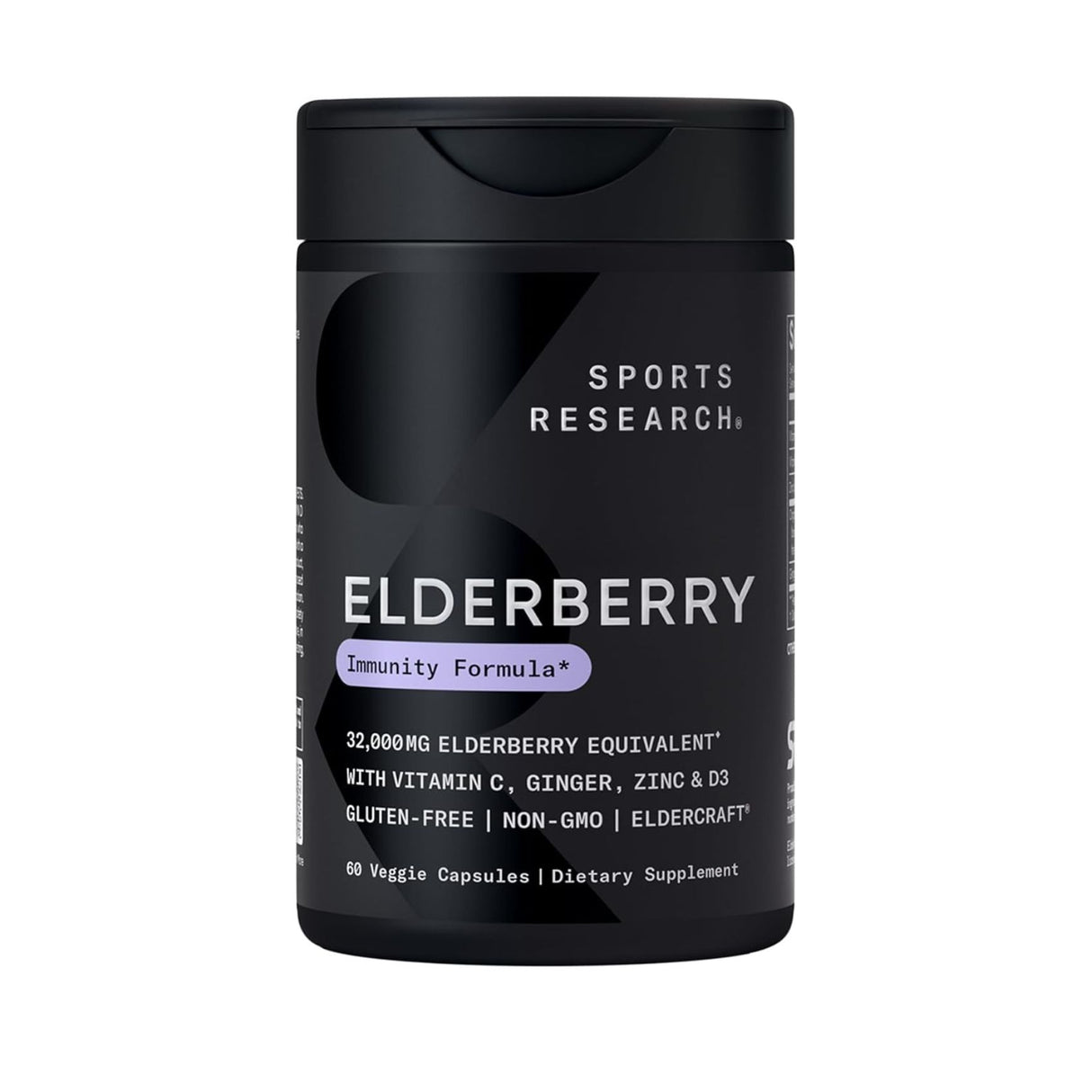 Sports Research Elderberry Zinc & D3 60 Veg Capsules