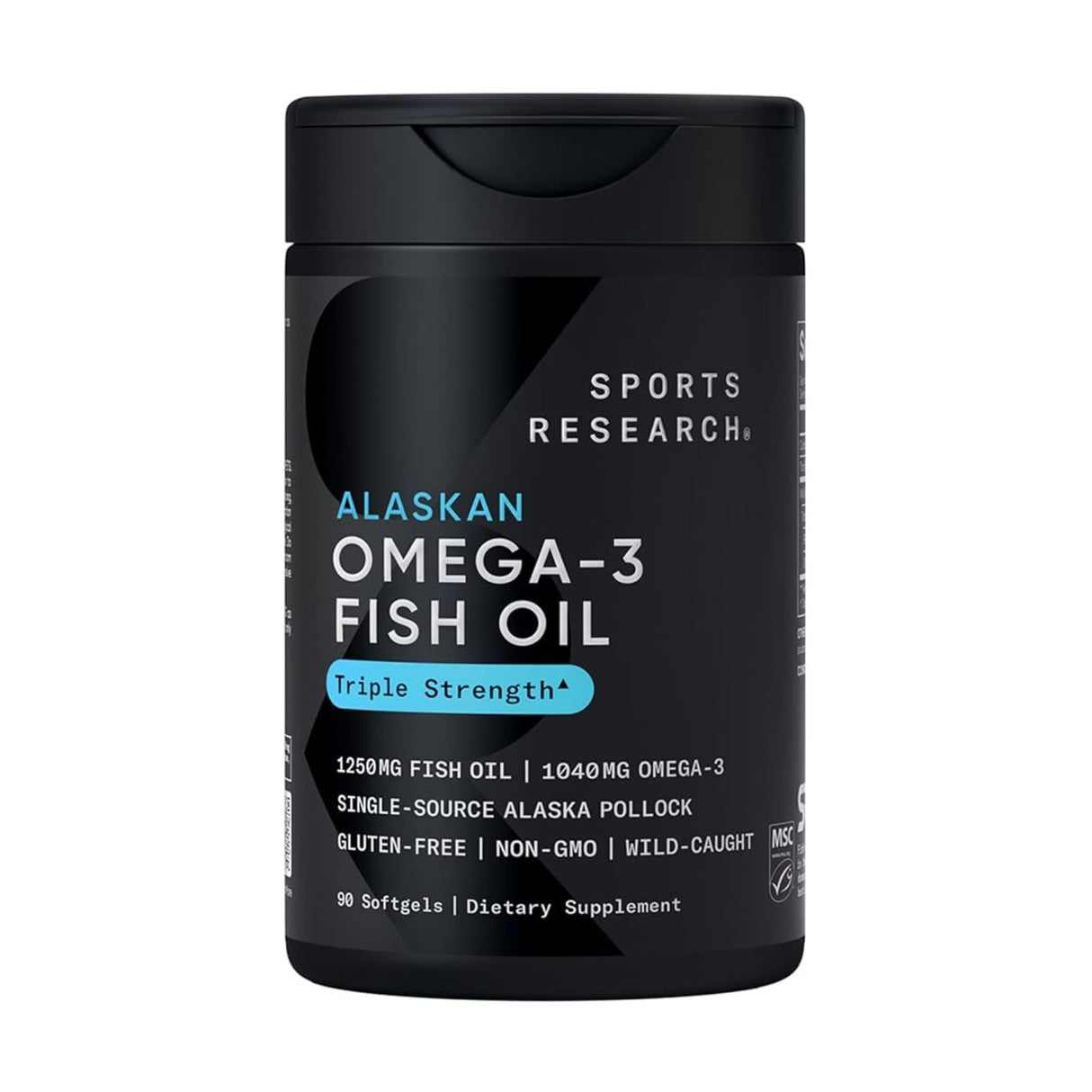 Sport Research Omega-3 Fish Oil Alaska Omega 1250 mg 90 Softgels