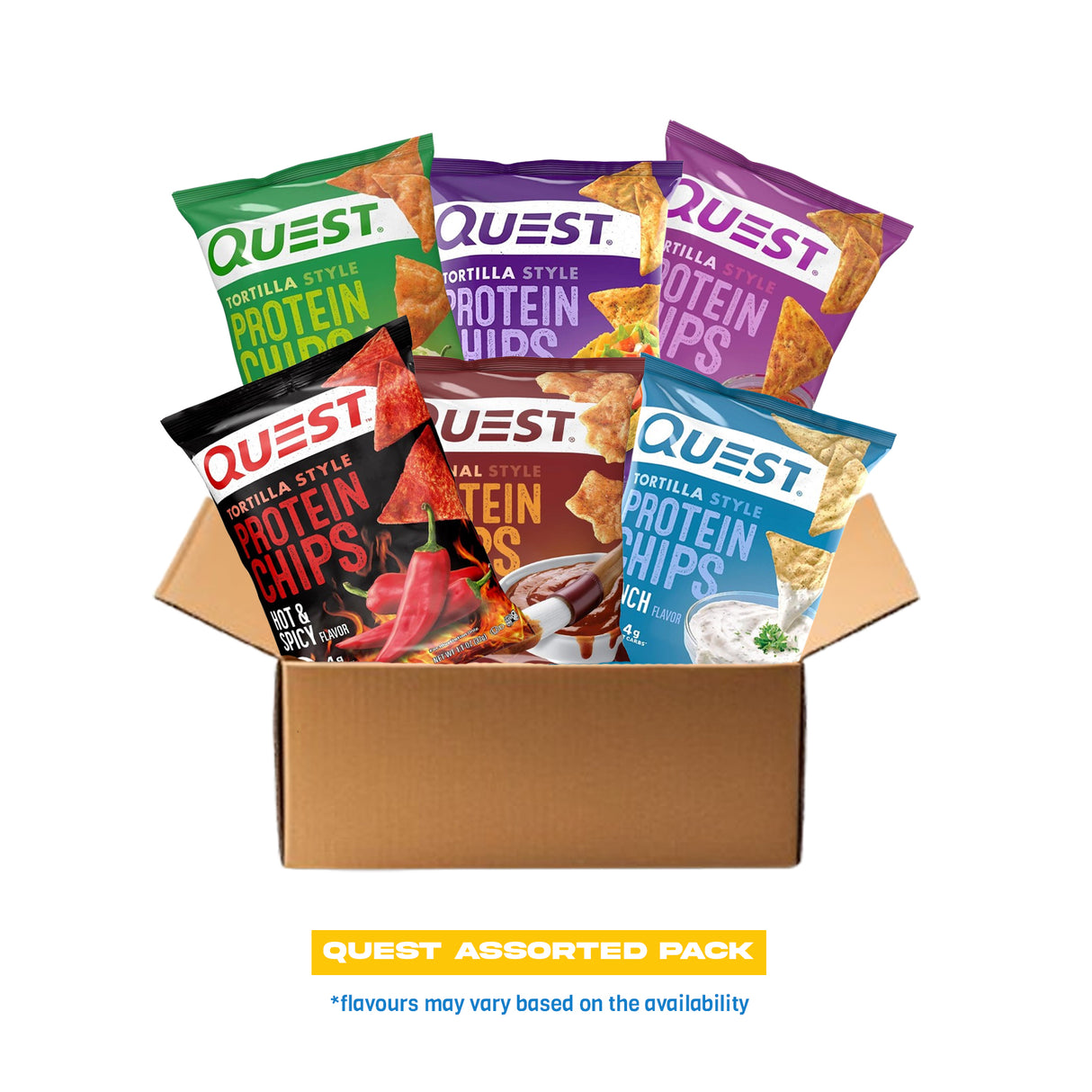 Quest assorted pack of 6