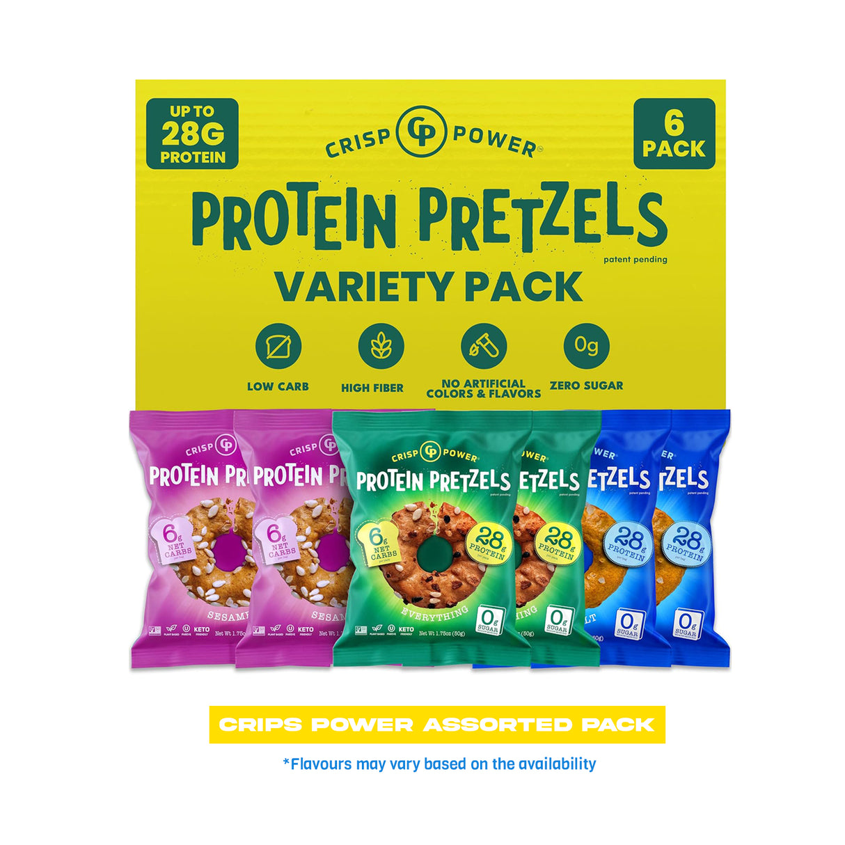 Crisp Power Assorted Pack Box of 6