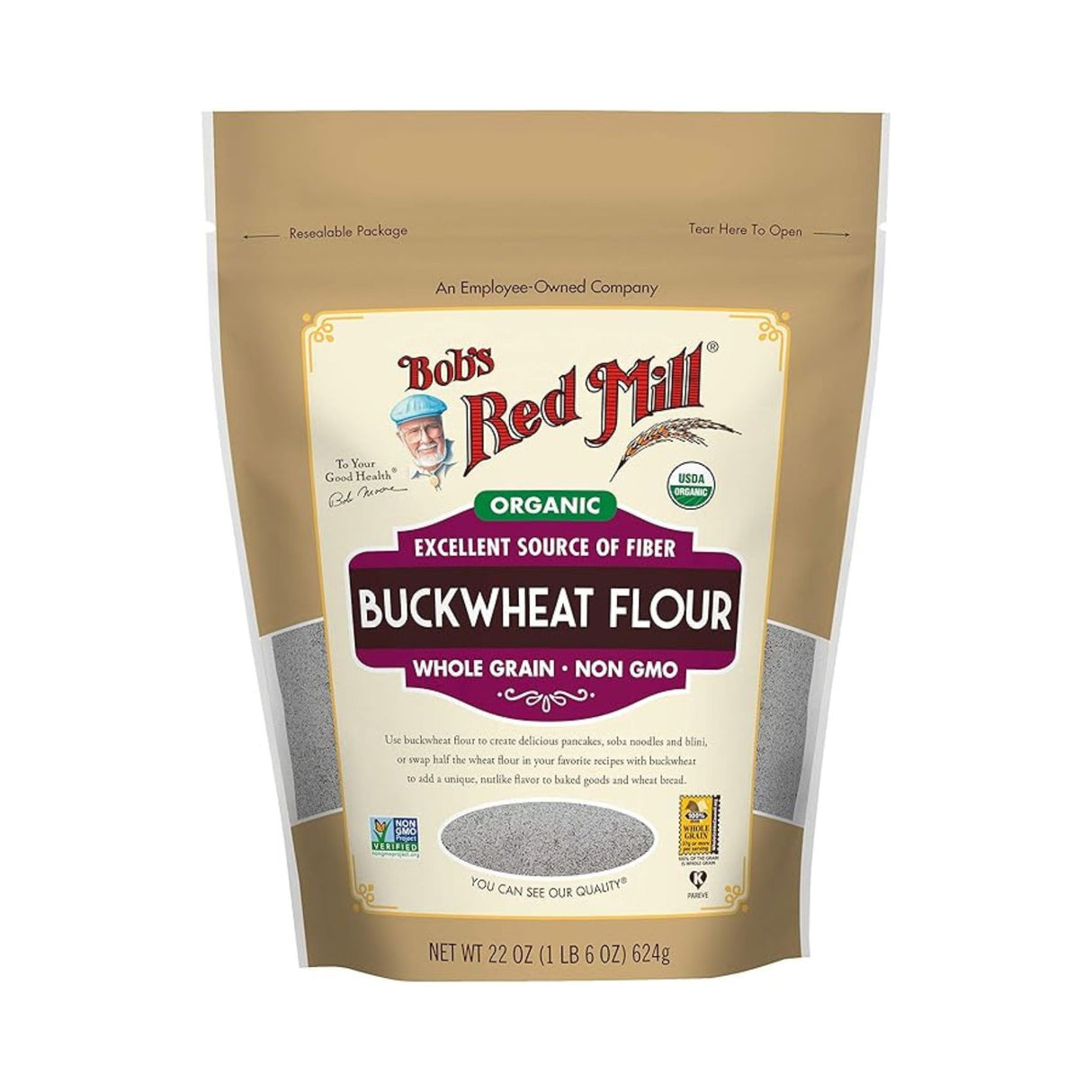 Bob’s Red Mill Organic Buckwheat Flour 624g