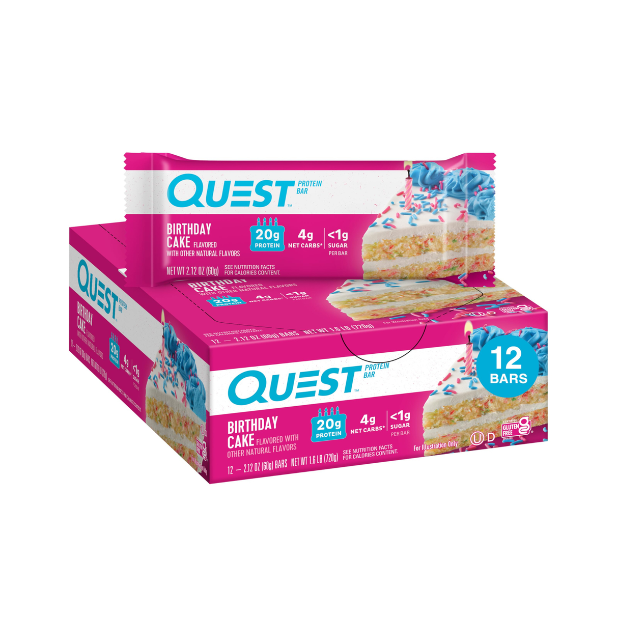 Quest Birthday Cake Protein Bar 60g