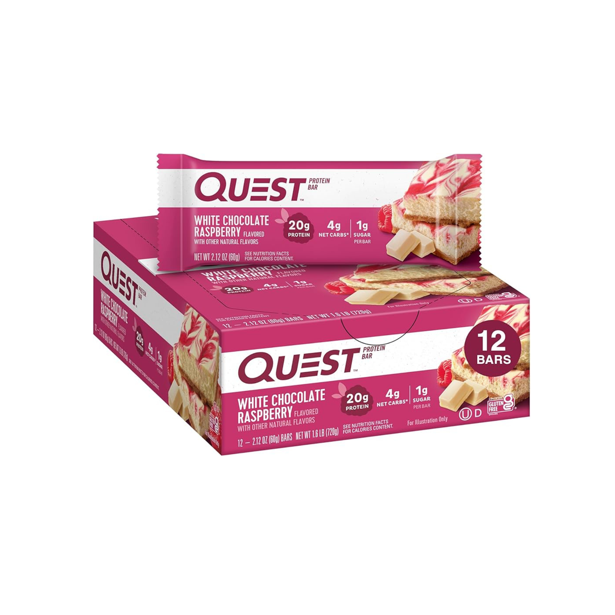 Quest White Chocolate Raspberry