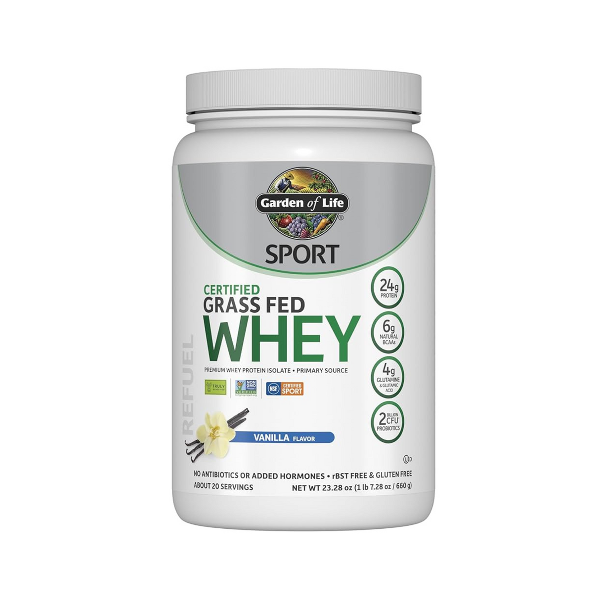 Garden of Life Sport Organic Plant Based Protein Vanilla 1lb