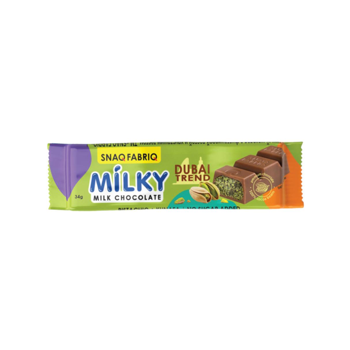 Snaq Fabriq Milky Chocolate Bar 34g