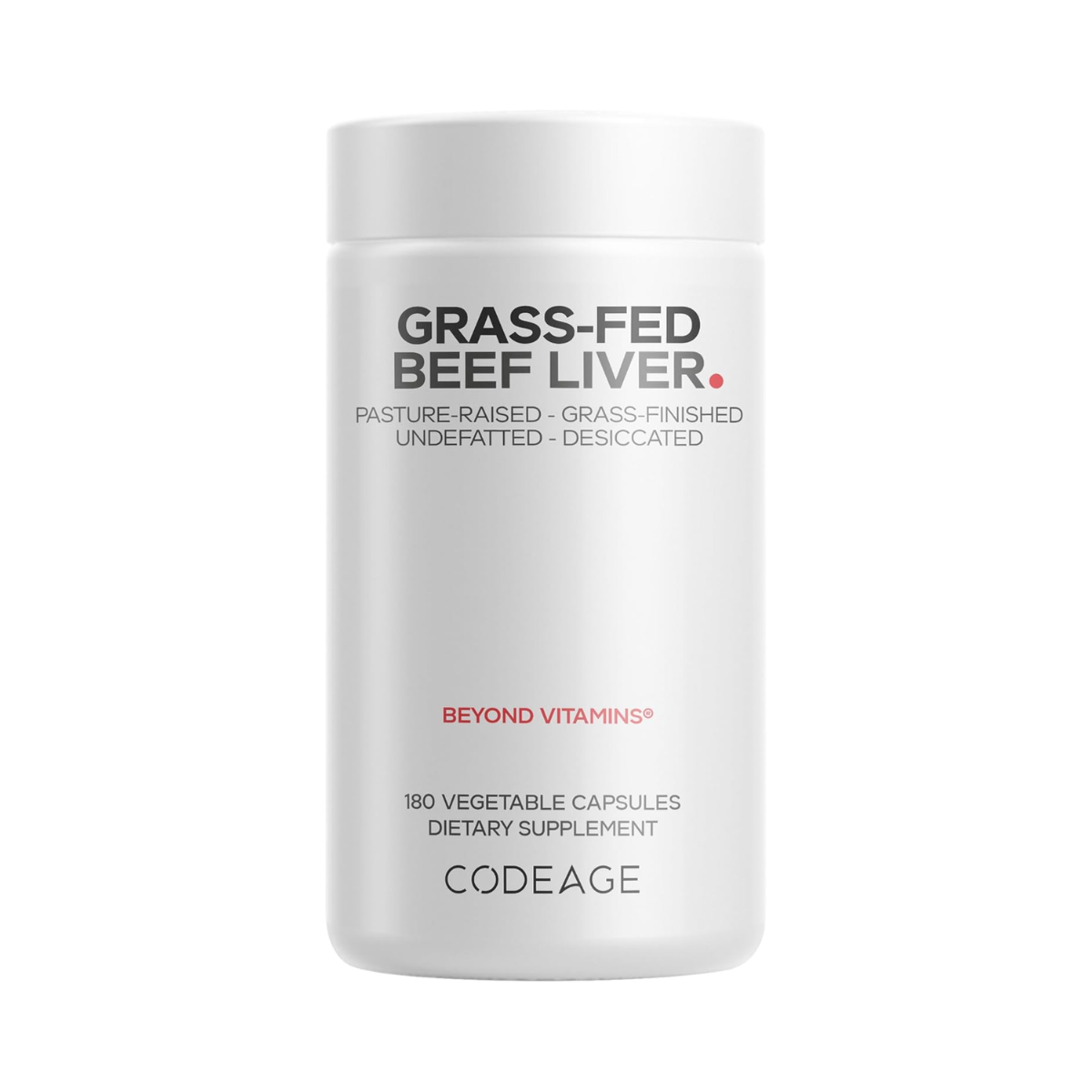 Grass Fed Beef Liver Supplement 180 Capsules