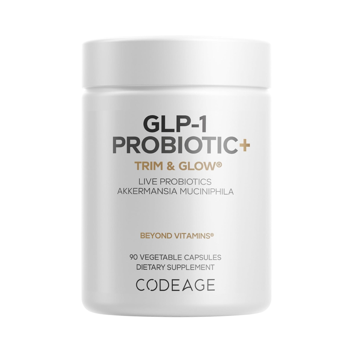 Codeage GLP-1 Probiotic+ – Trim & Glow  90 Vegetable Capsules