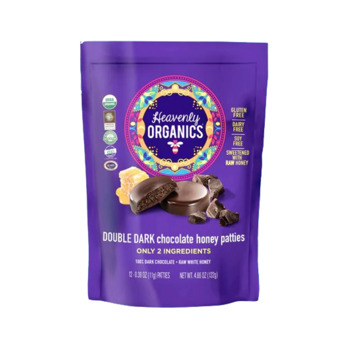 Heavenly Organics Honey Patties - 132g