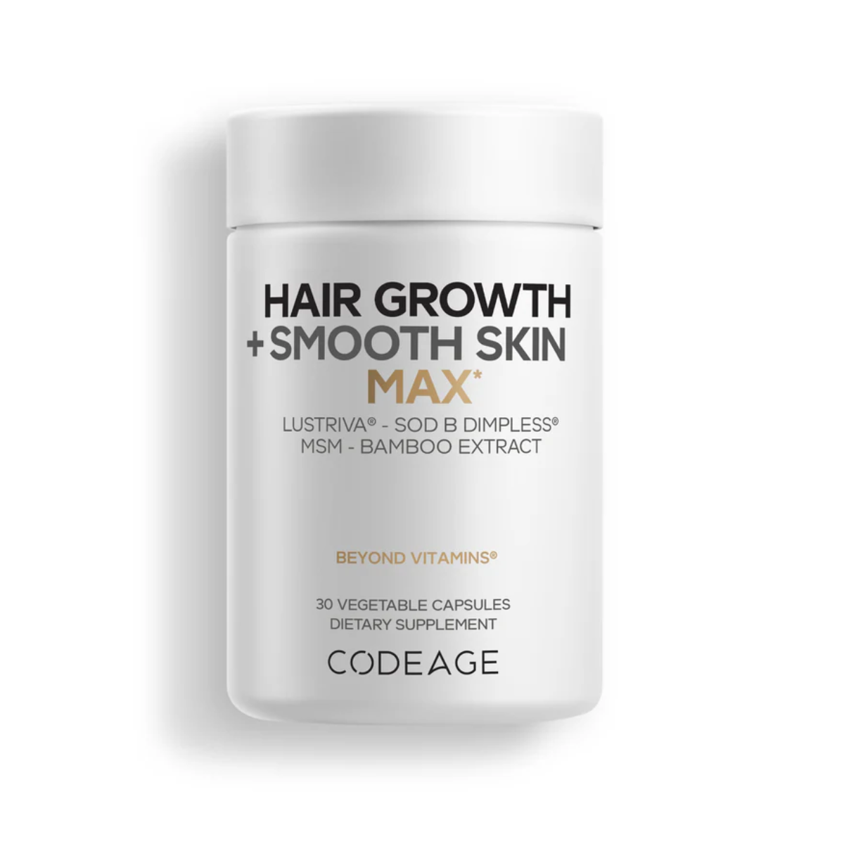 Codeage Hair Growth + Smooth Skin Max Advanced Beauty Support Formula