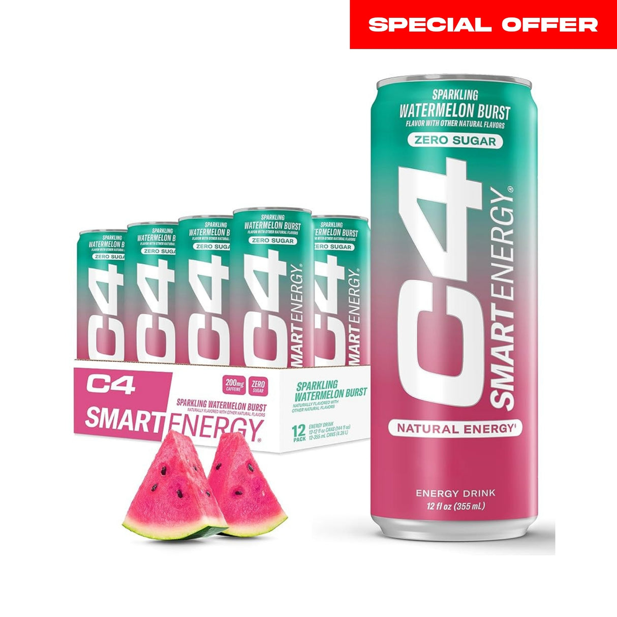 C4 Smart Energy Original Watermelon - Pack of 12