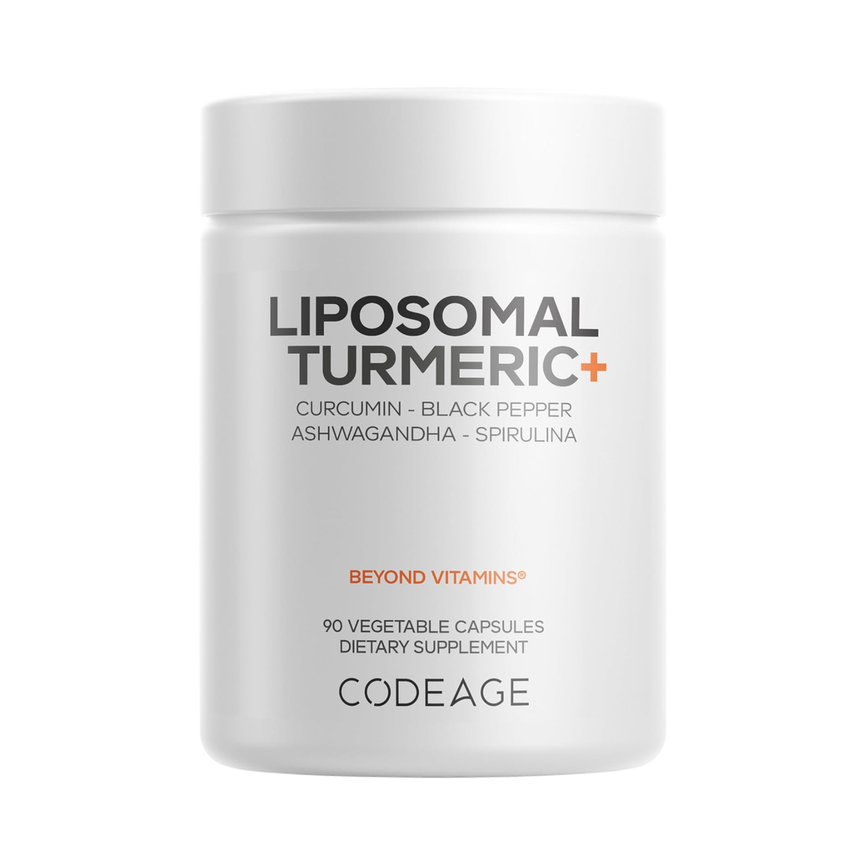 Codeage, Liposomal Turmeric+ 90 Vegetable Capsules