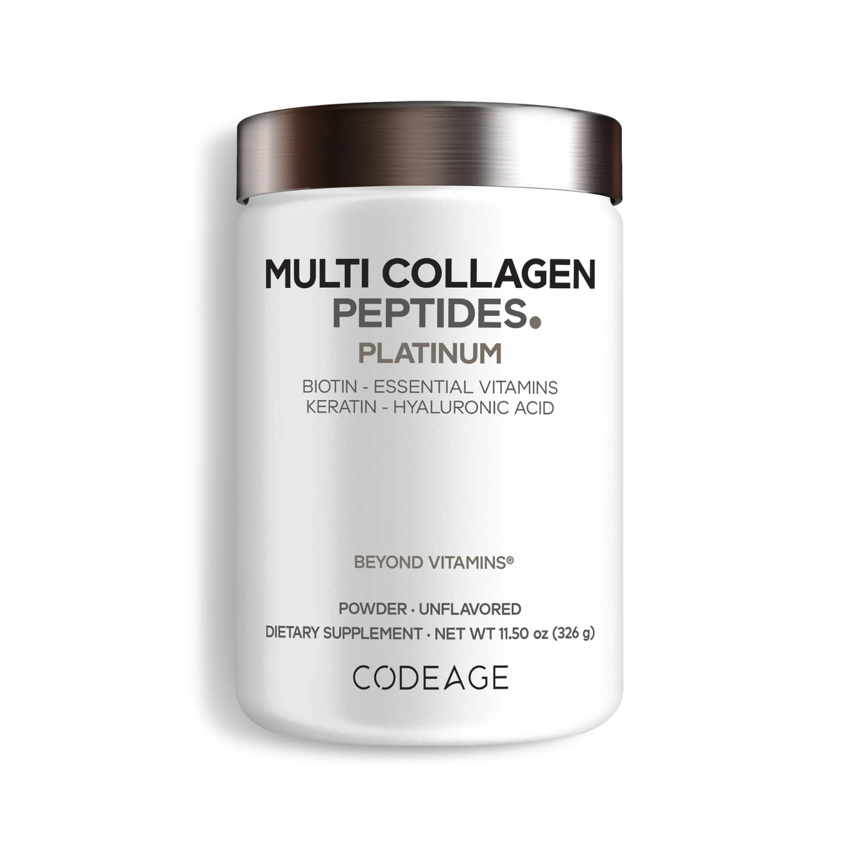 Codeage Multi Collagen Peptides Powder Platinum Unflavored 326 g
