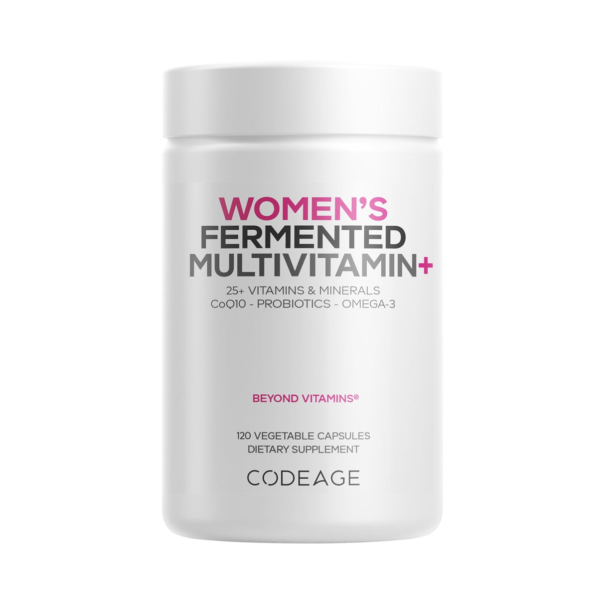 Codeage Women's Fermented Multivitamin 120 Vegetable Capsules