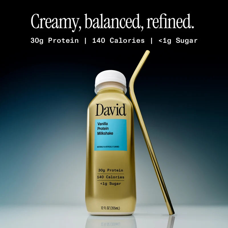 David Vanilla Protein Milkshake