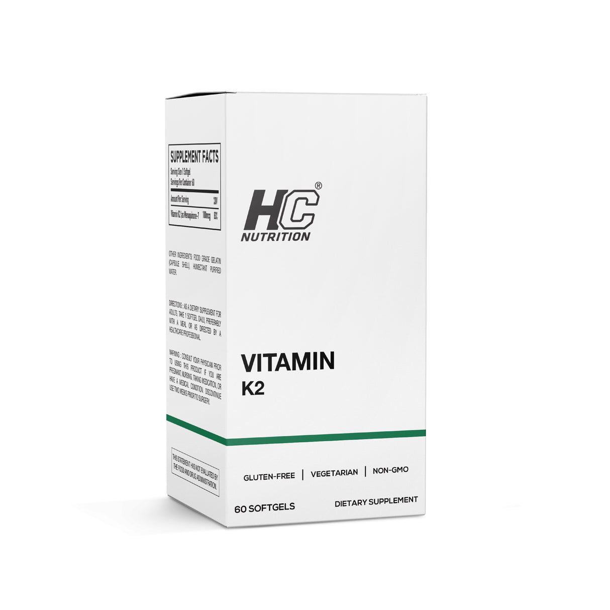 HC Nutrition Vitamin K2 | 60 Softgels