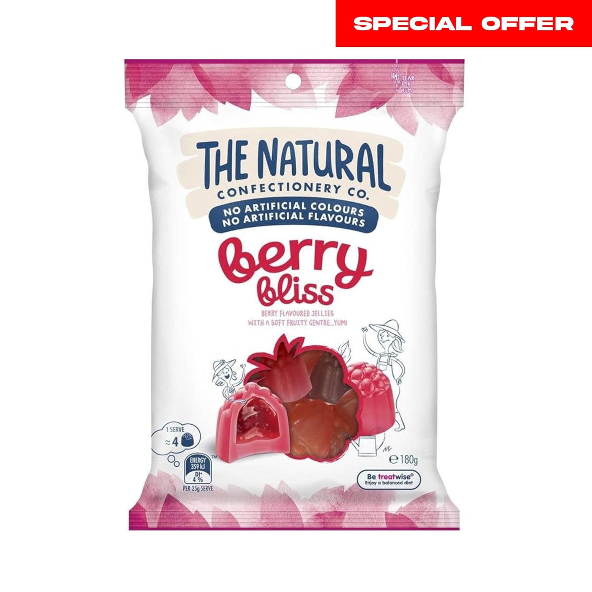 The Natural Confectionery Co. Berry Bliss 180g