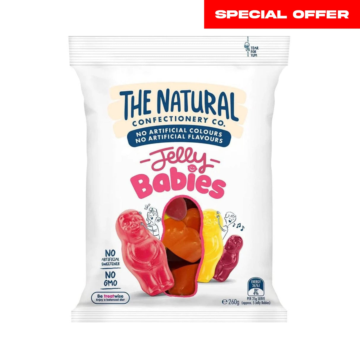 The Natural Confectionery Co. Jelly Babies 220g