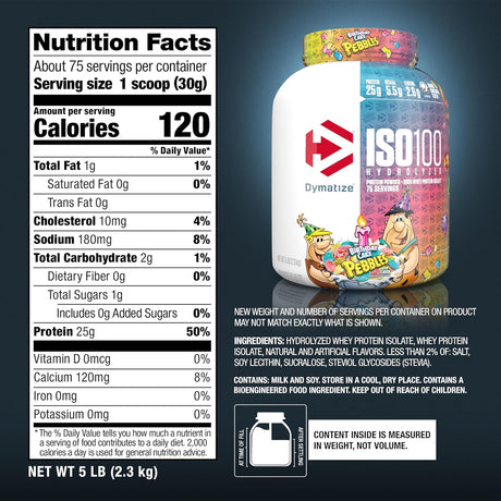 Dymatize ISO 100 Hydrolyzed Protein 5 Lb