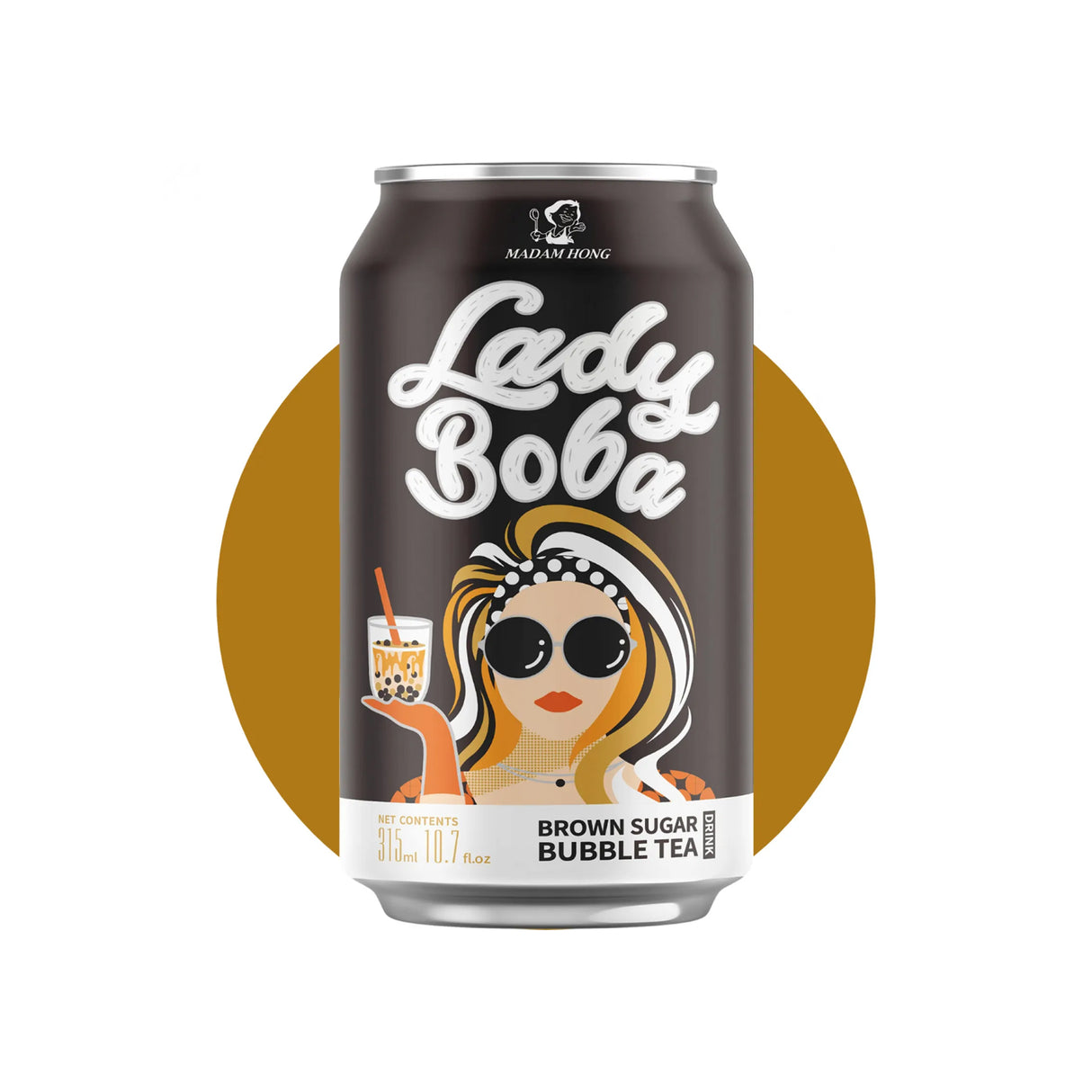 Madam Hong Lady Boba Brown Sugar Bubble Tea 315ml