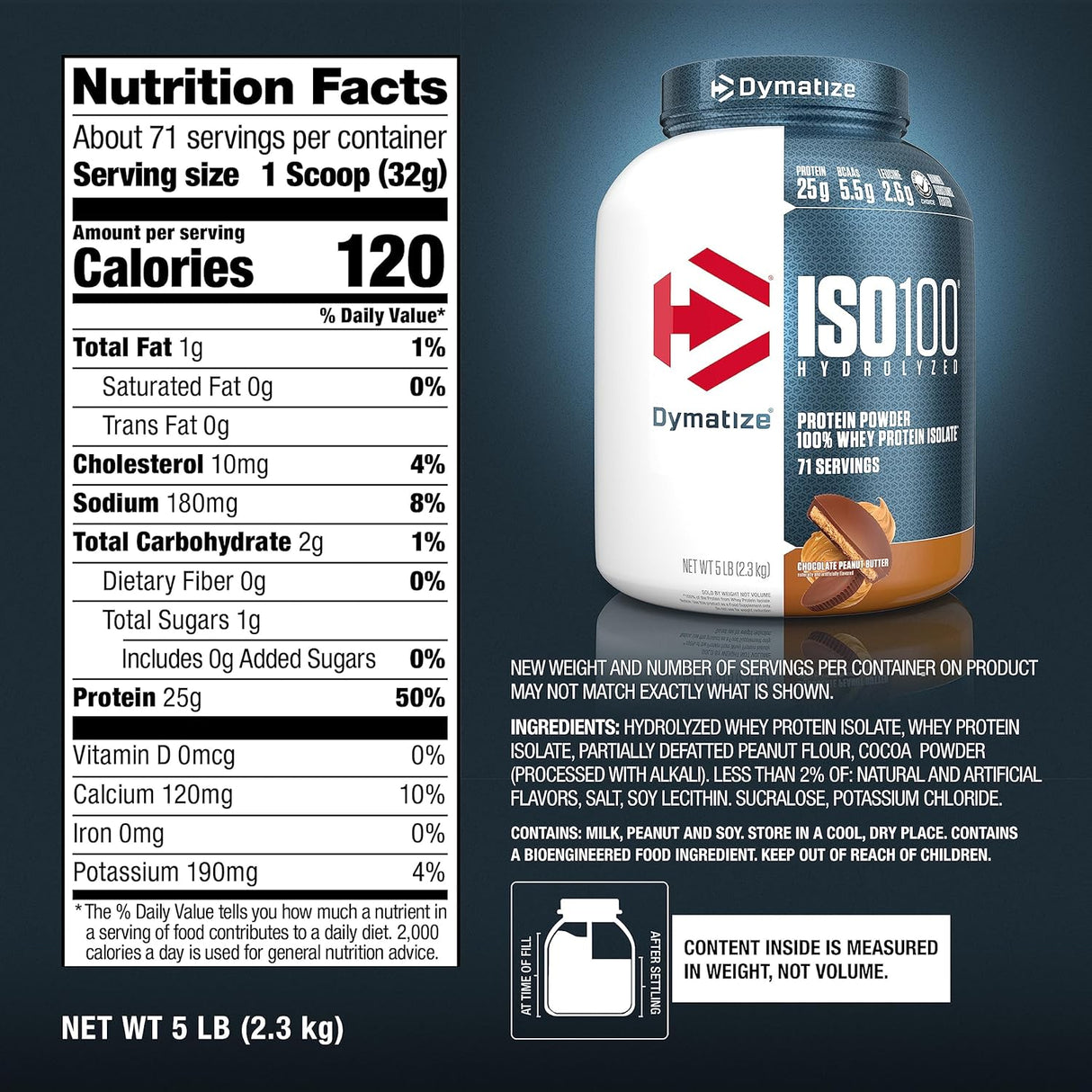 Dymatize ISO 100 Hydrolyzed Protein 5 Lb
