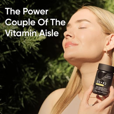 Sports Research Vegan D3 5000IU + Vitamin K2 60 Veg Softgels