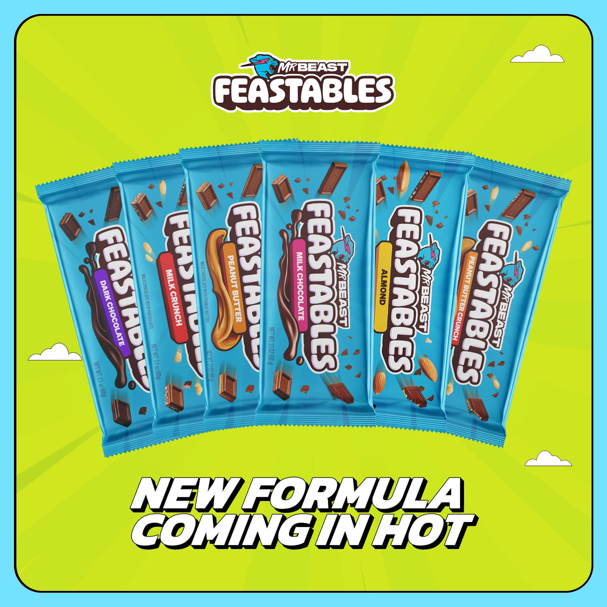 Feastables MrBeast Chocolate Bar Milk Crunch (60g)