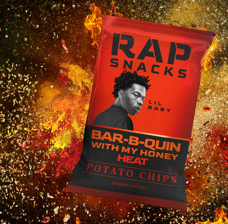 Rap Snacks Lil Baby Bar-B-Quin’ with My Honey Heat Potato Chips 71g