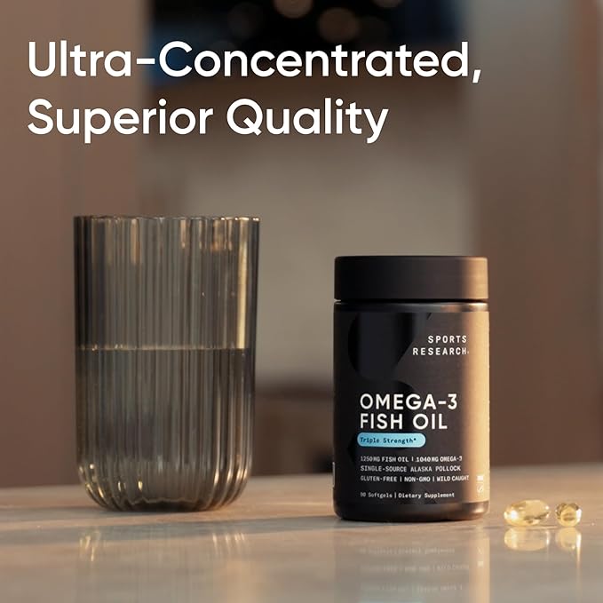 Sports Research Omega 3 Fish Oil 1250mg 30 Softgels
