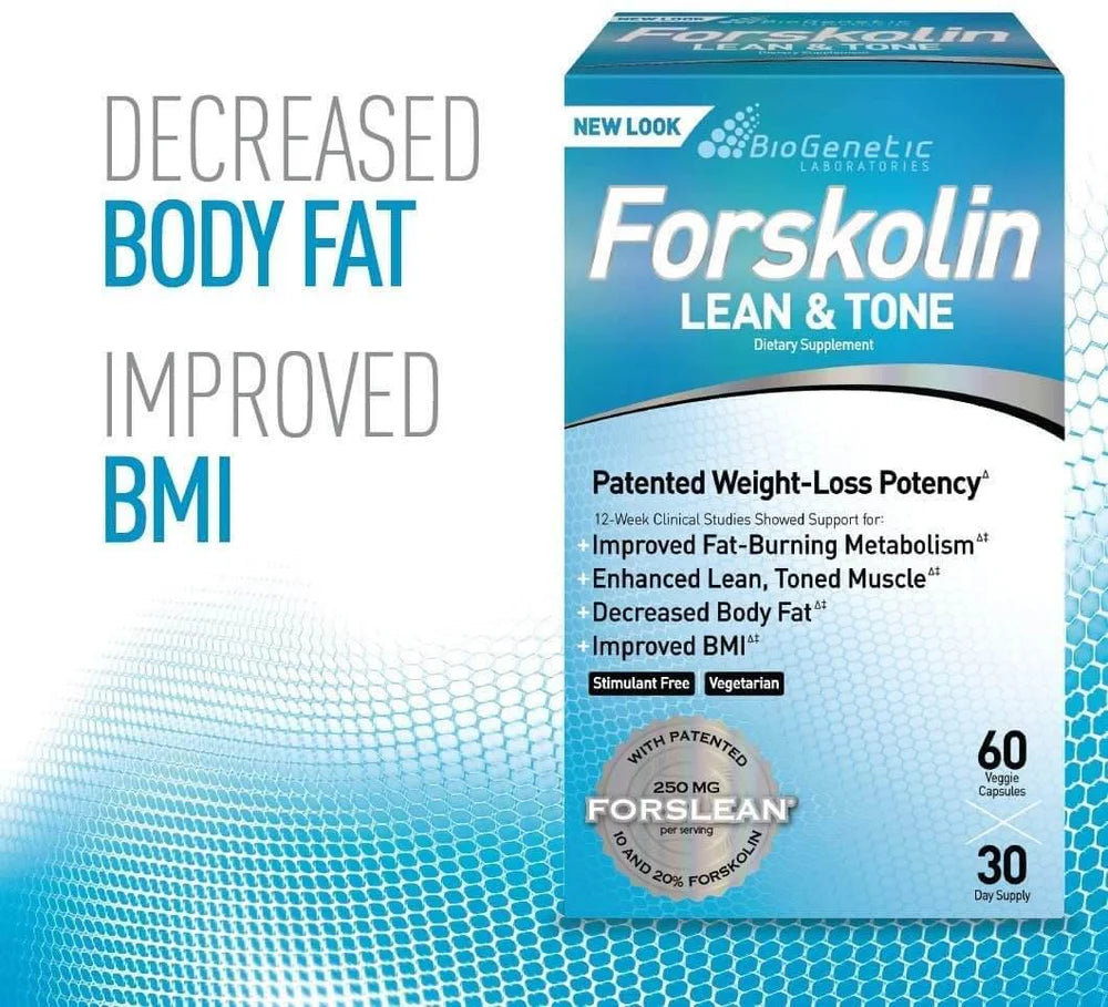 BioGenetic Lab - Forskolin Lean & Tone™ Weight Loss Pills 60 Caps